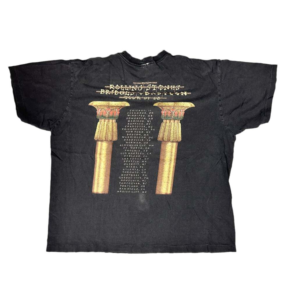 Vintage 90s Rolling Stones "Bridges To Babylon" 1997 Tour T-Shirt